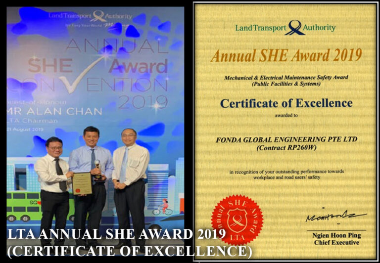 Mr Alan Chan (LTA Chairman) during LTA’s Annual SHE Award Ceremony (2019)